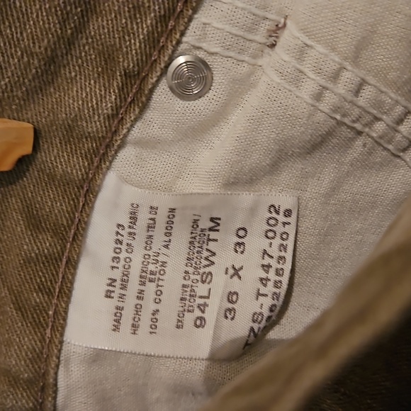 From Wendy's closet men's Wrangler jeans. W36×L30 color is like stone - Picture 4 of 12